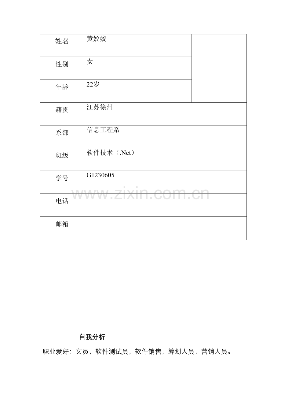 职业生涯规划大致模版.docx_第3页