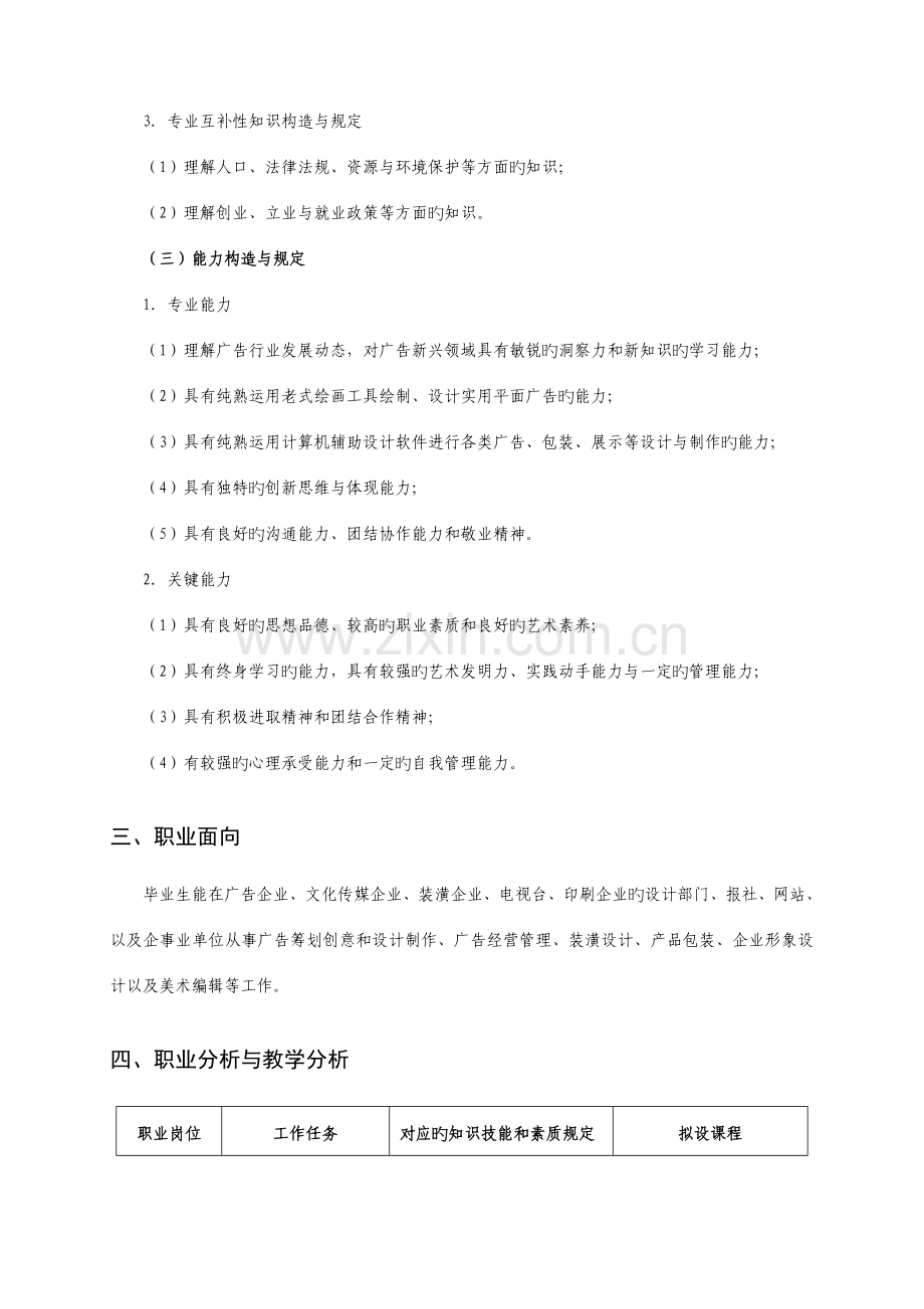 广告专业人才培养方案.doc_第3页