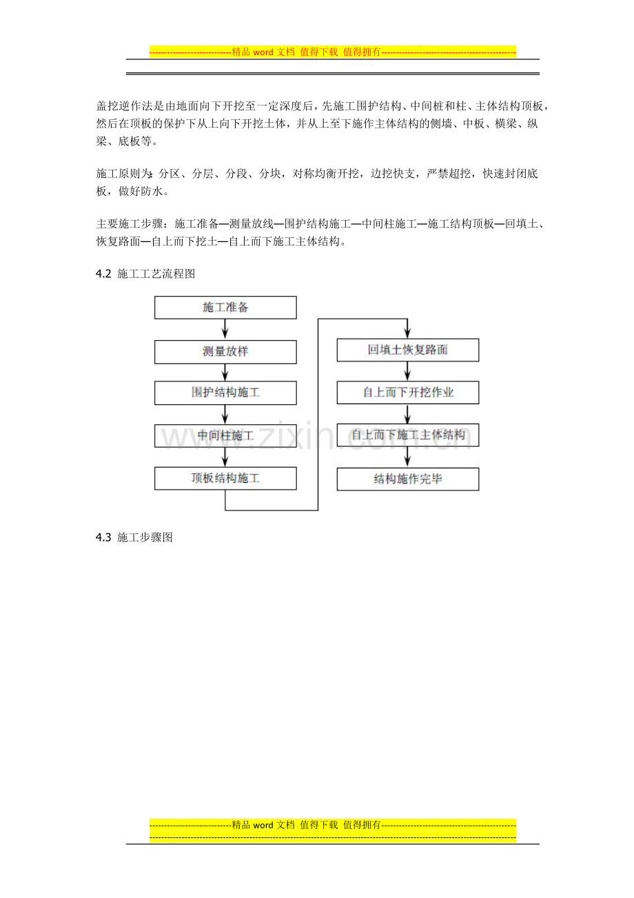 地铁车站基坑盖挖逆作法施工作业指导书.docx_第3页