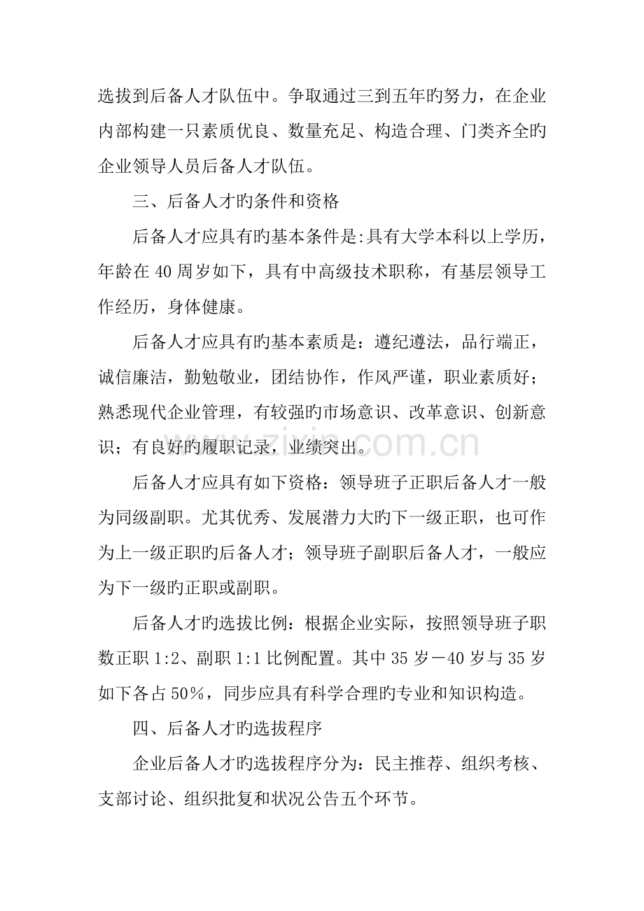 公司后备人才队伍建设方案.docx_第3页