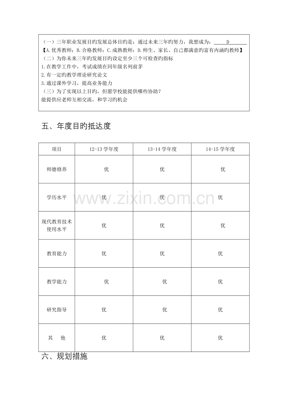 南河中学初中英语朱飞华三年发展规划书和教师成长记录.doc_第2页