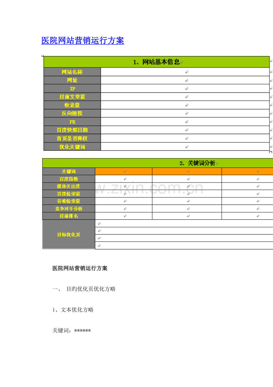 医院网络营销方案.doc_第1页