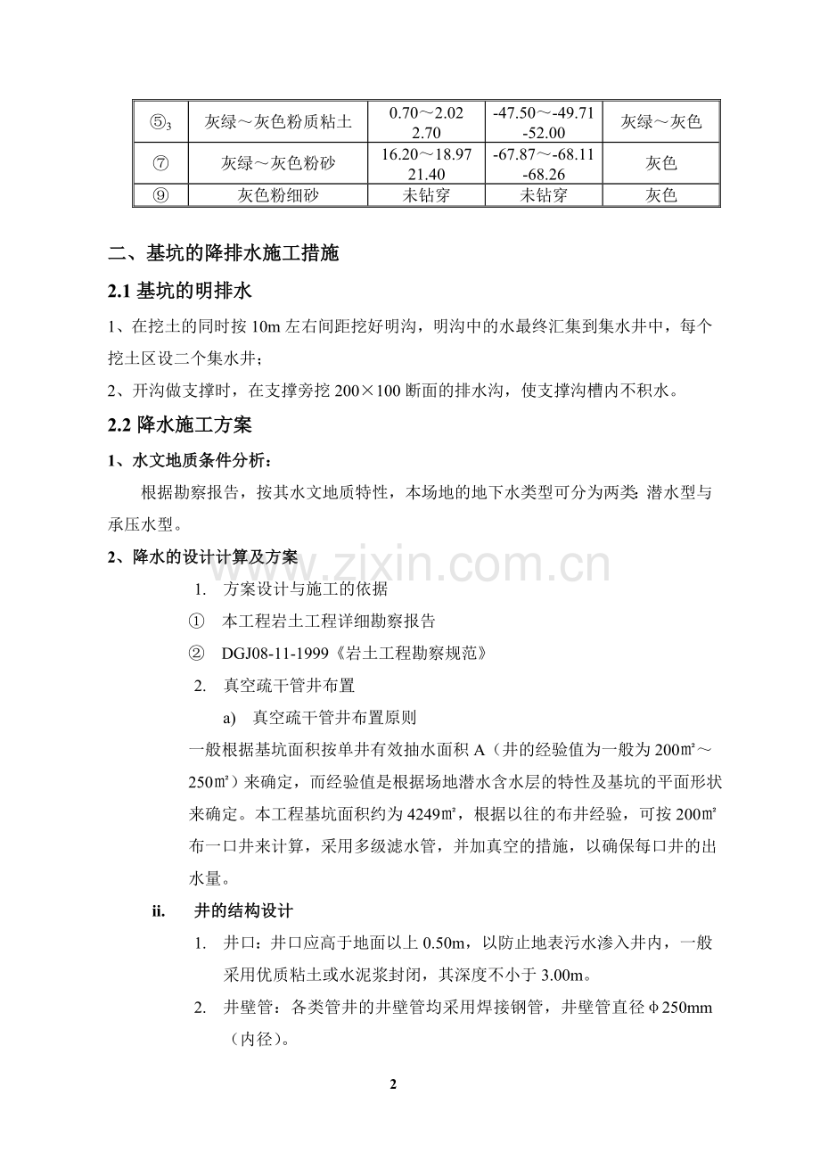 [上海]大型超深基坑降水、挖土和支撑施工方案.doc_第2页