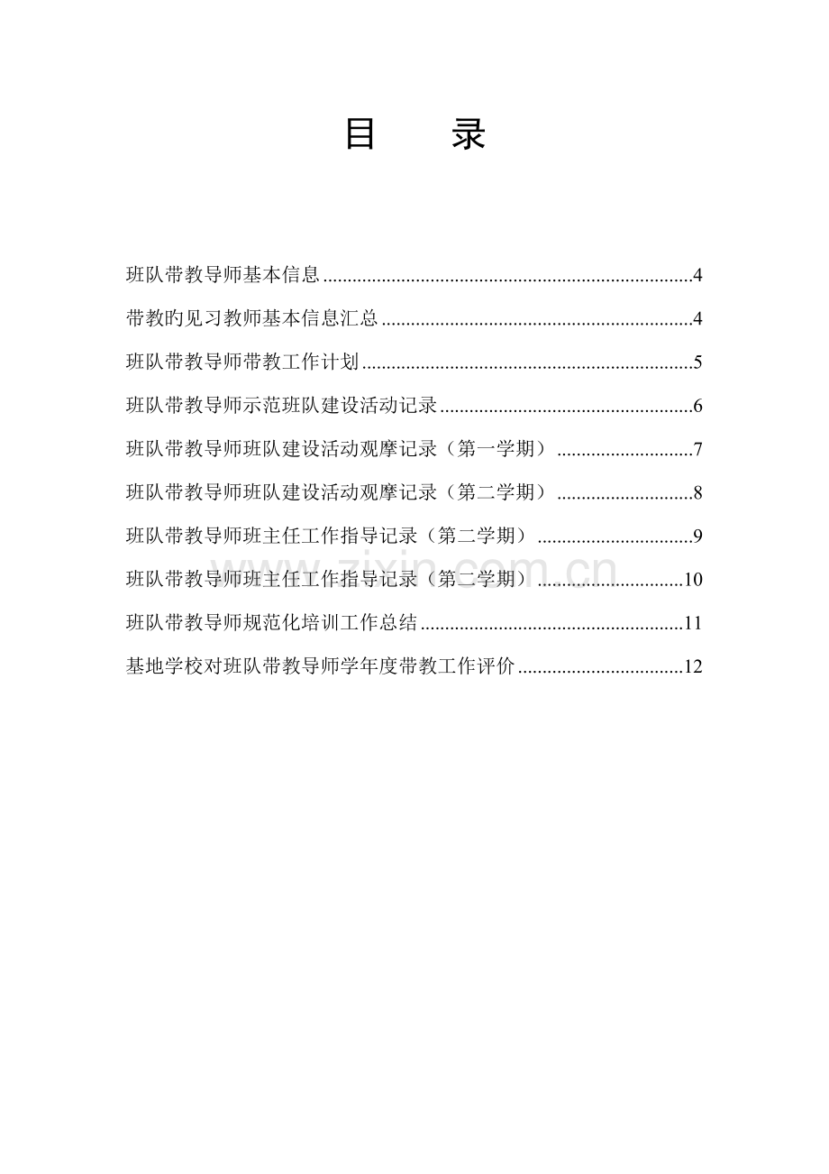 浦东新区见习教师规范化培训基地学校班主任带教导师资料袋.doc_第3页