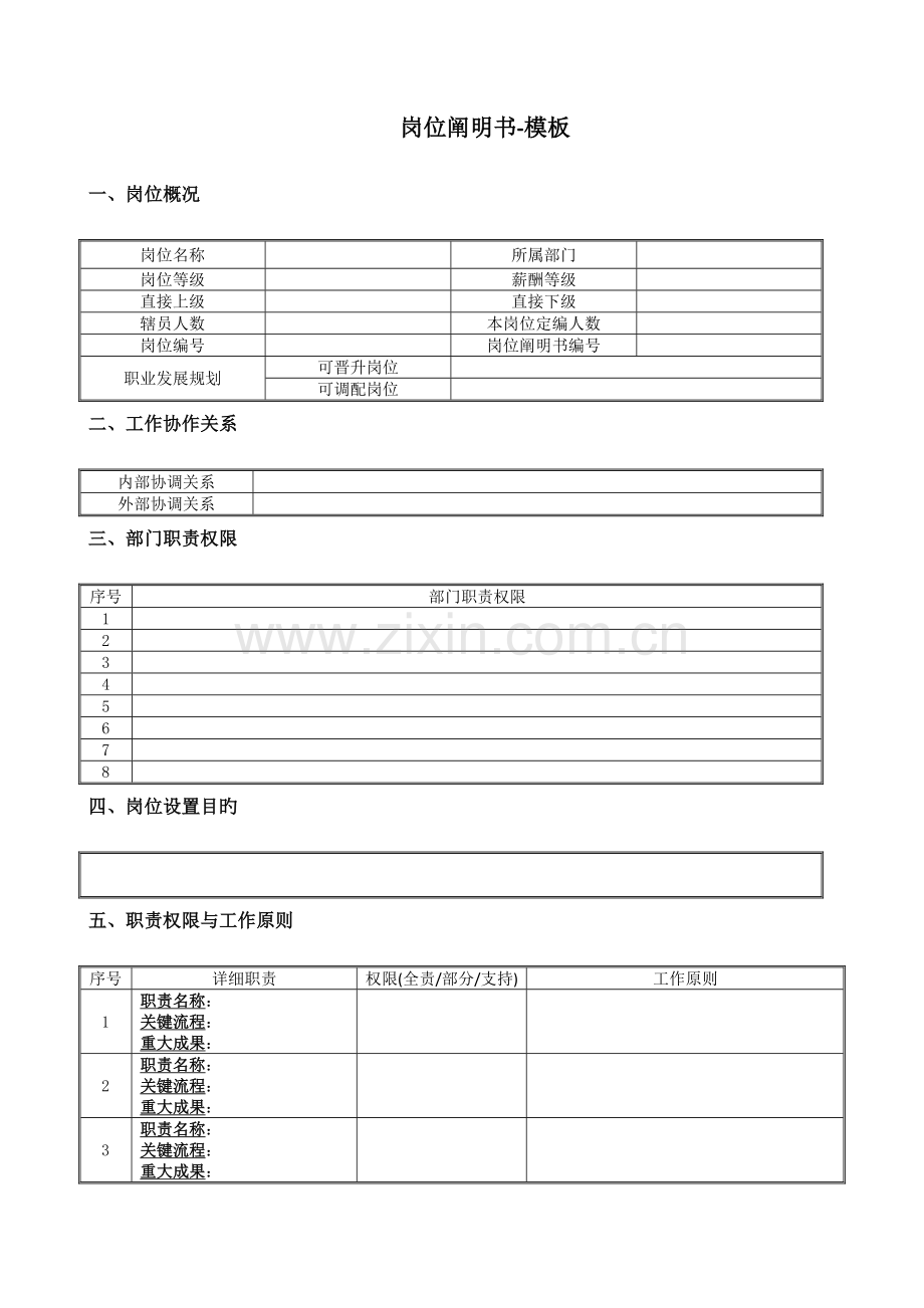 人力资源手册表格.doc_第1页