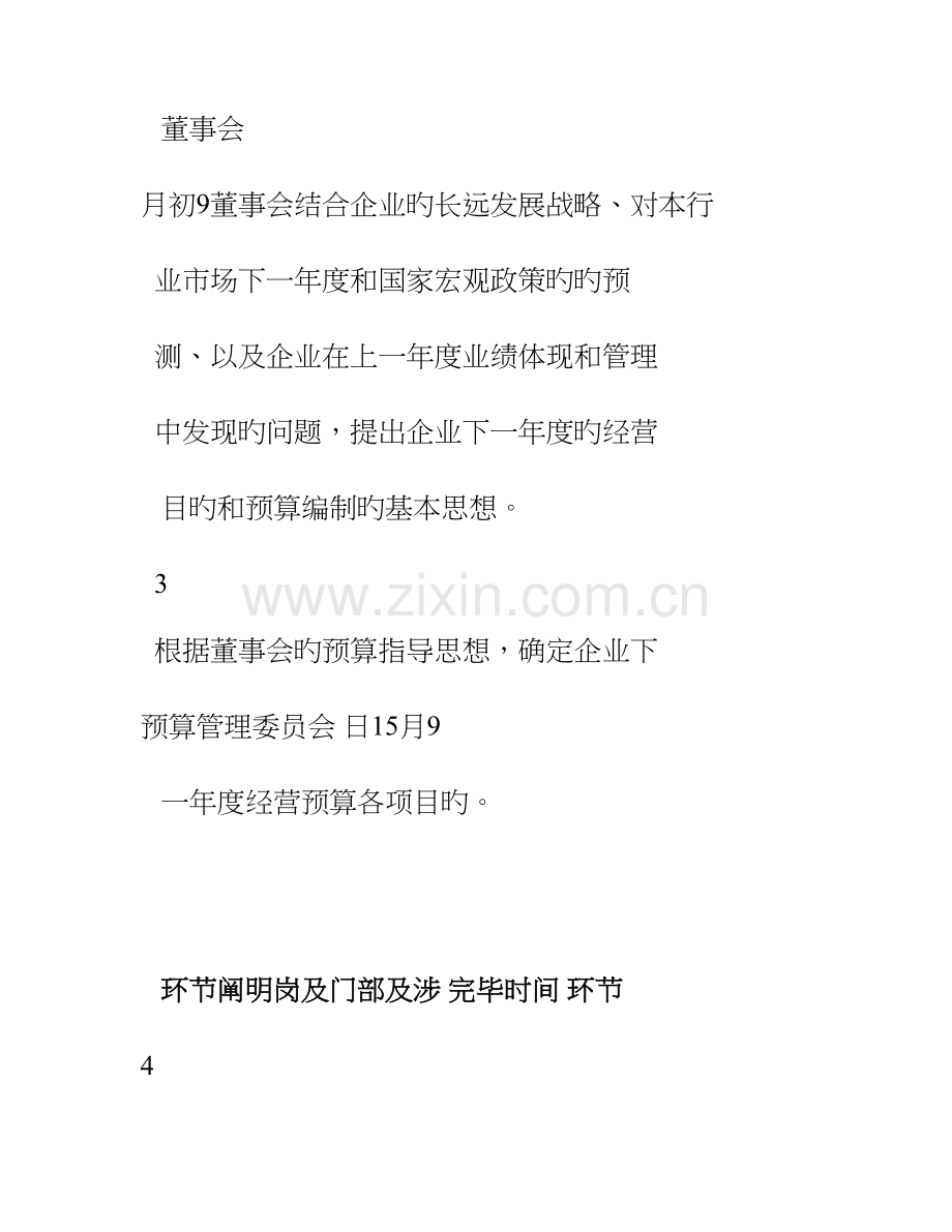 公司全面预算制度管理制度预算编制.doc_第3页