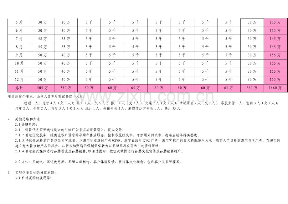 电商公司电商部运营计划.pdf_第2页