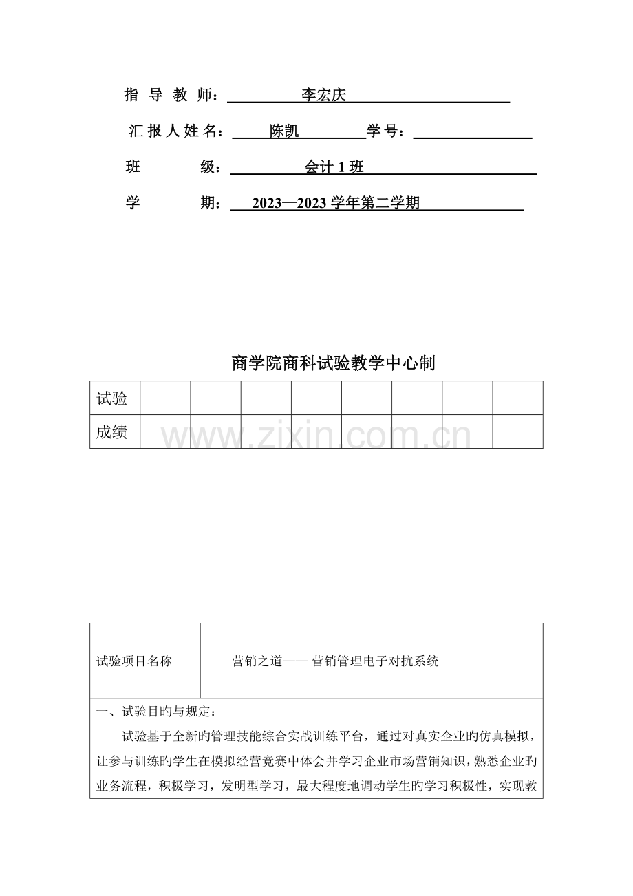 2023年市场营销学实验报告.doc_第2页