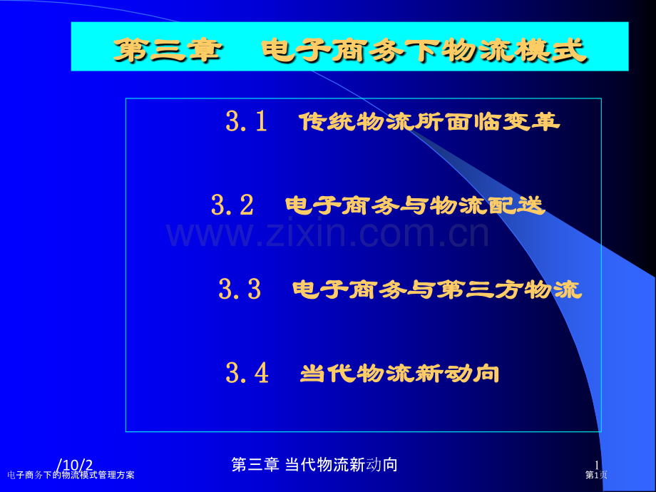 电子商务下的物流模式管理方案.pptx_第1页