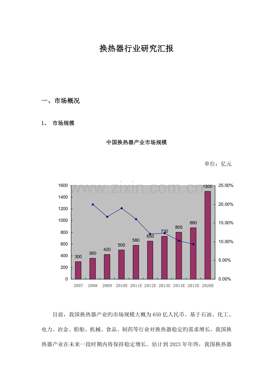 换热器行业研究报告.doc_第1页