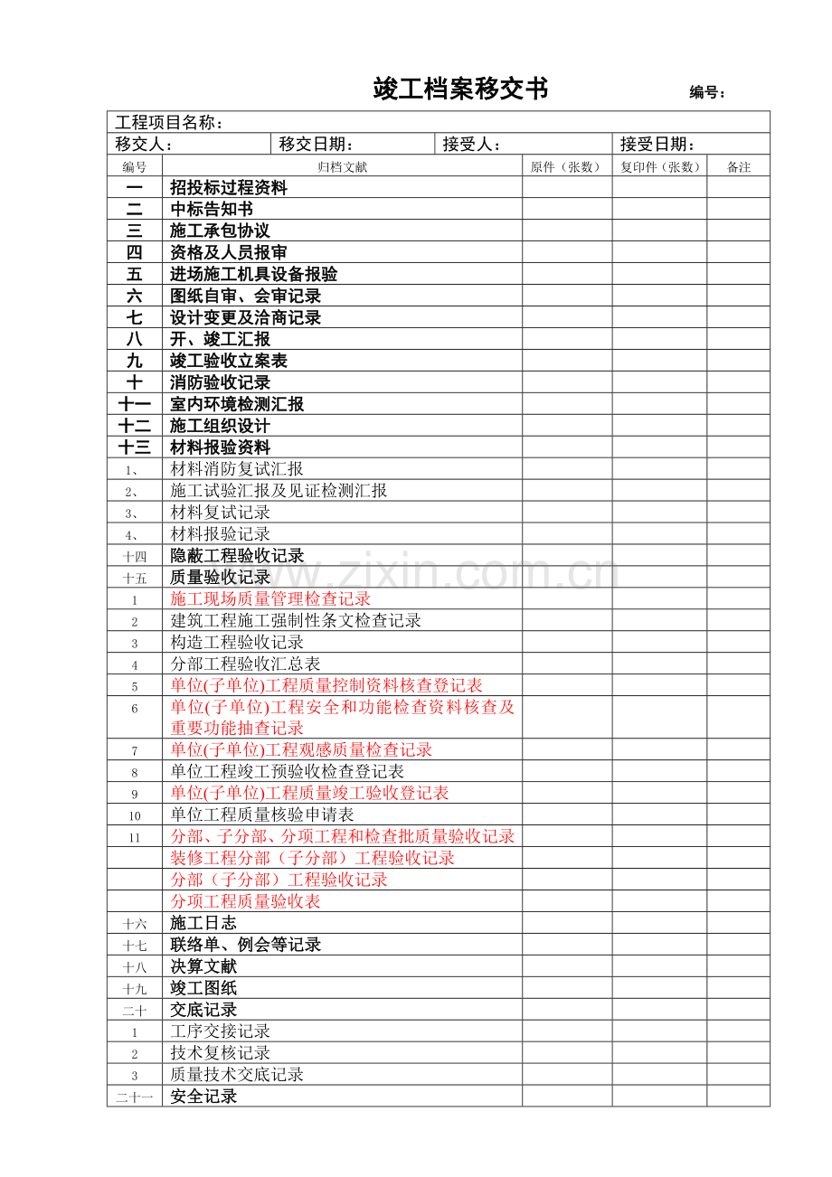 装饰工程资料汇编.doc_第1页