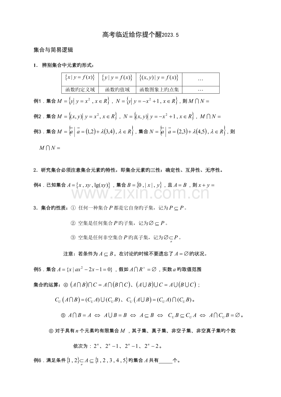 2023年上海高中数学知识点总结.doc_第1页