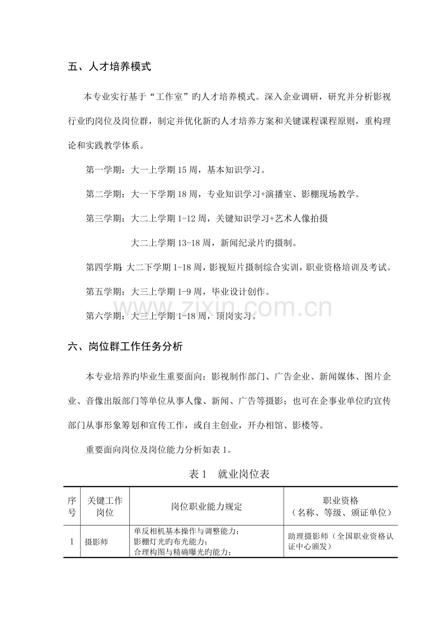 摄影摄像专业人才培养方案.doc_第3页