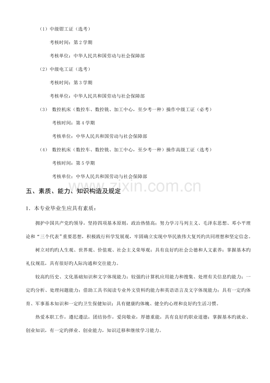 数控技术维修方向专业人才培养方案.doc_第2页