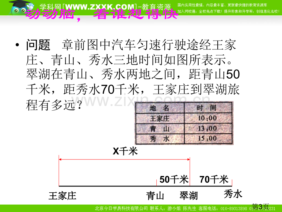 3.1从算式到方程(人教新课标七年级上第一课时)省名师优质课赛课获奖课件市赛课一等奖课件.ppt_第3页