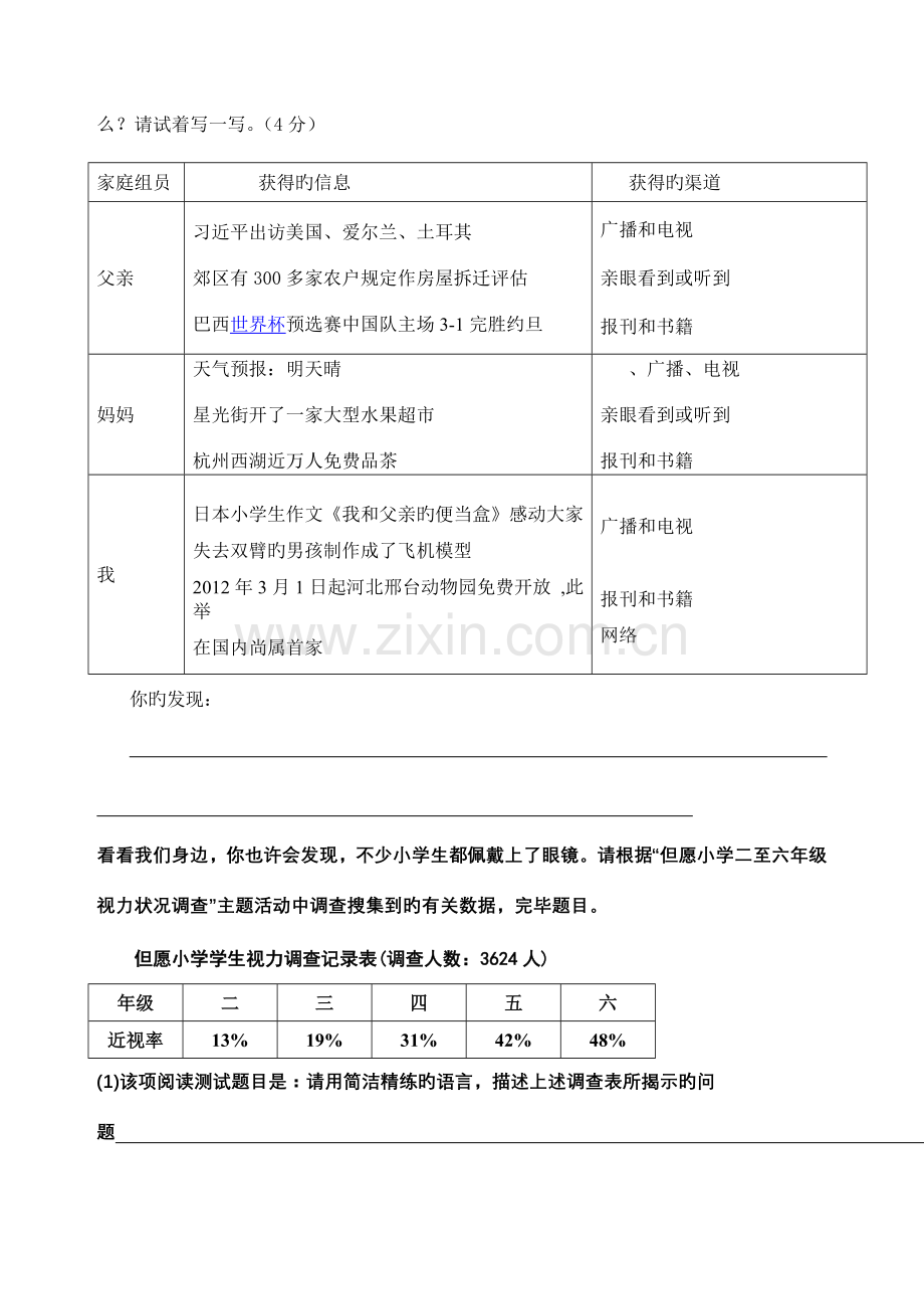 2023年小升初非连续性文本的阅读试题.doc_第2页