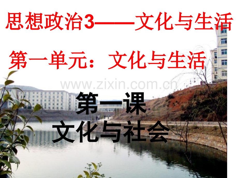 第一课-文化与社会-复习课件(1)省名师优质课赛课获奖课件市赛课百校联赛优质课一等奖课件.ppt_第1页