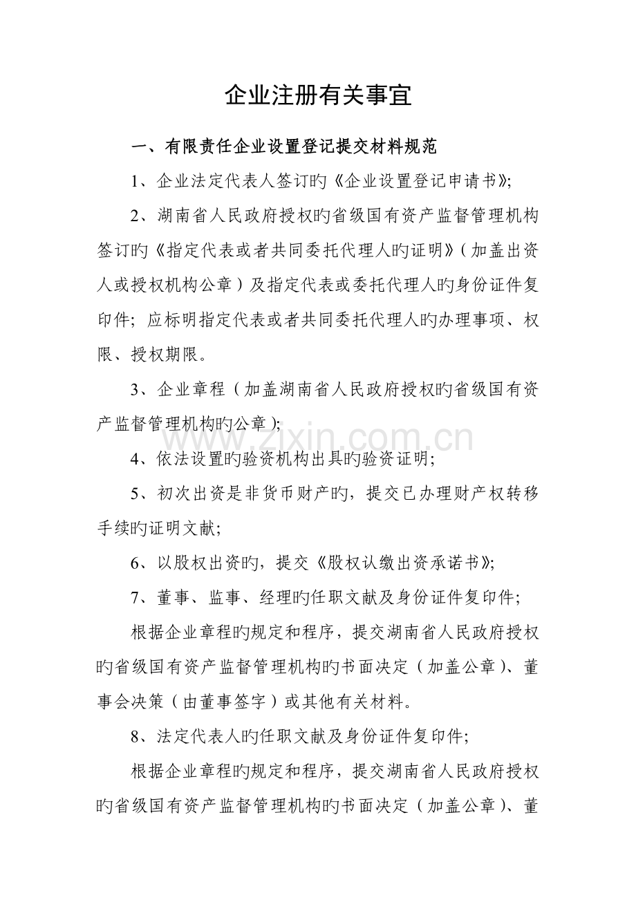 国有独资公司的注册流程.docx_第1页