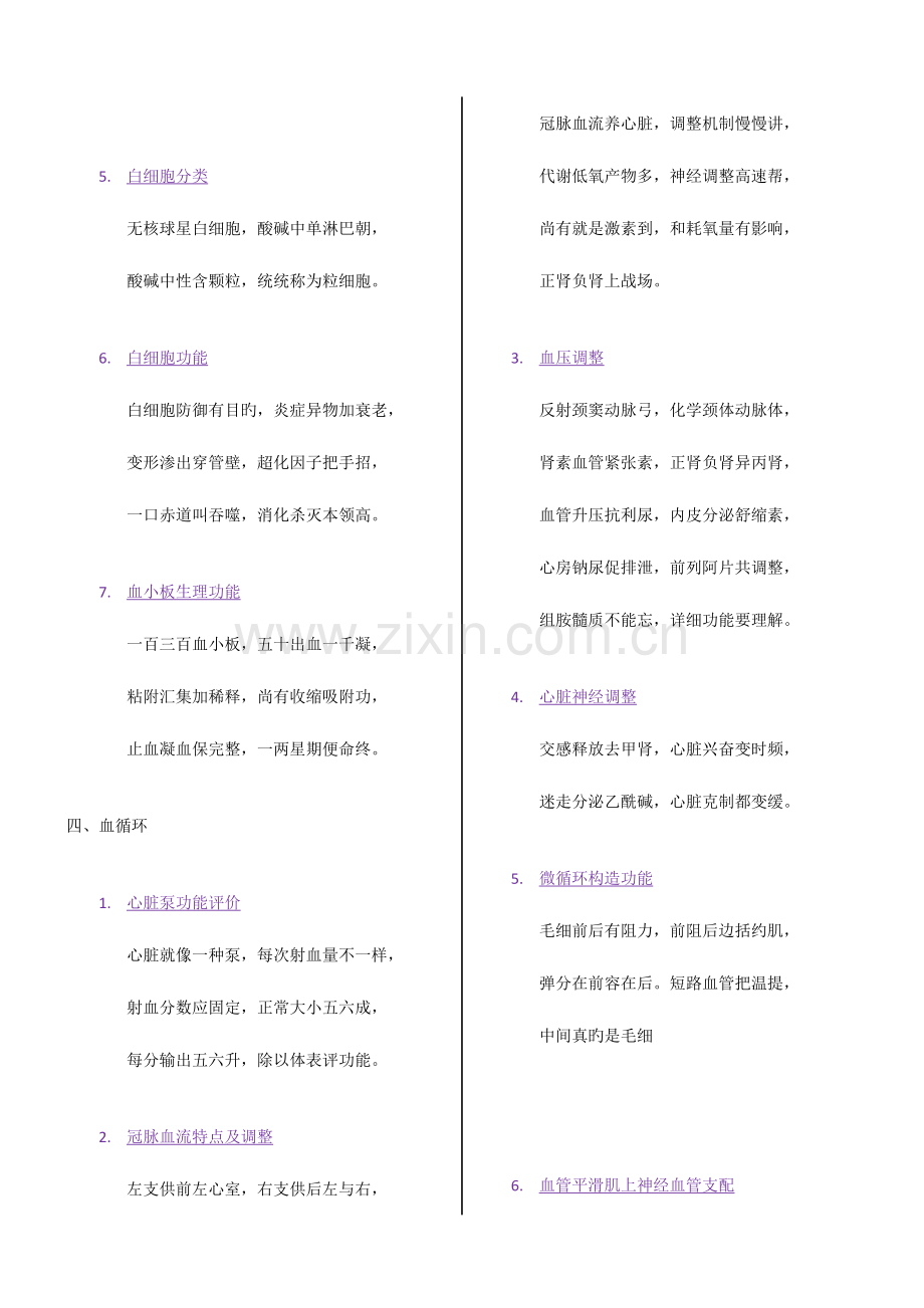 2023年认证考研资料生理学口诀.doc_第3页