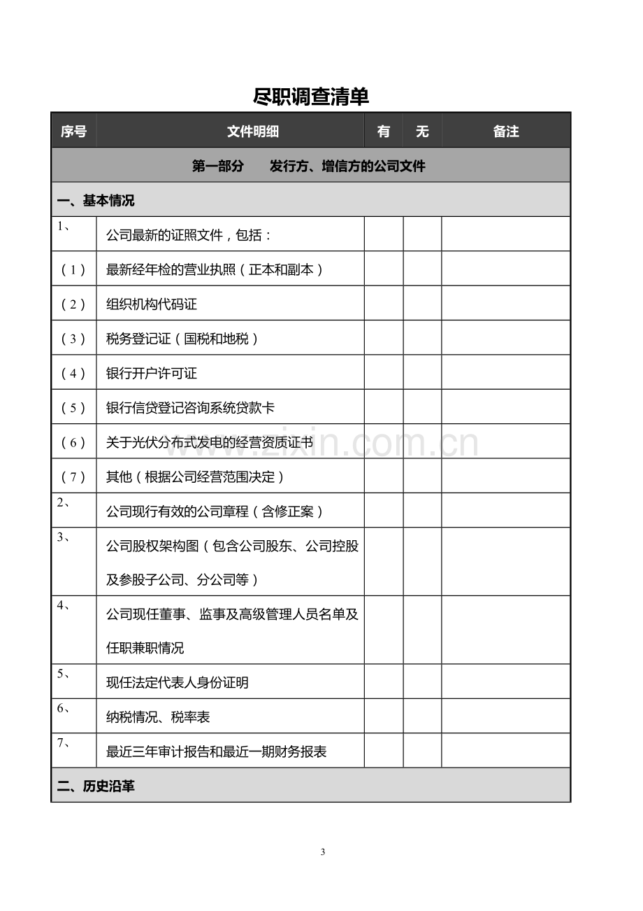 汇添富资本-光伏ABS项目-尽职调查清单-初稿.doc_第3页