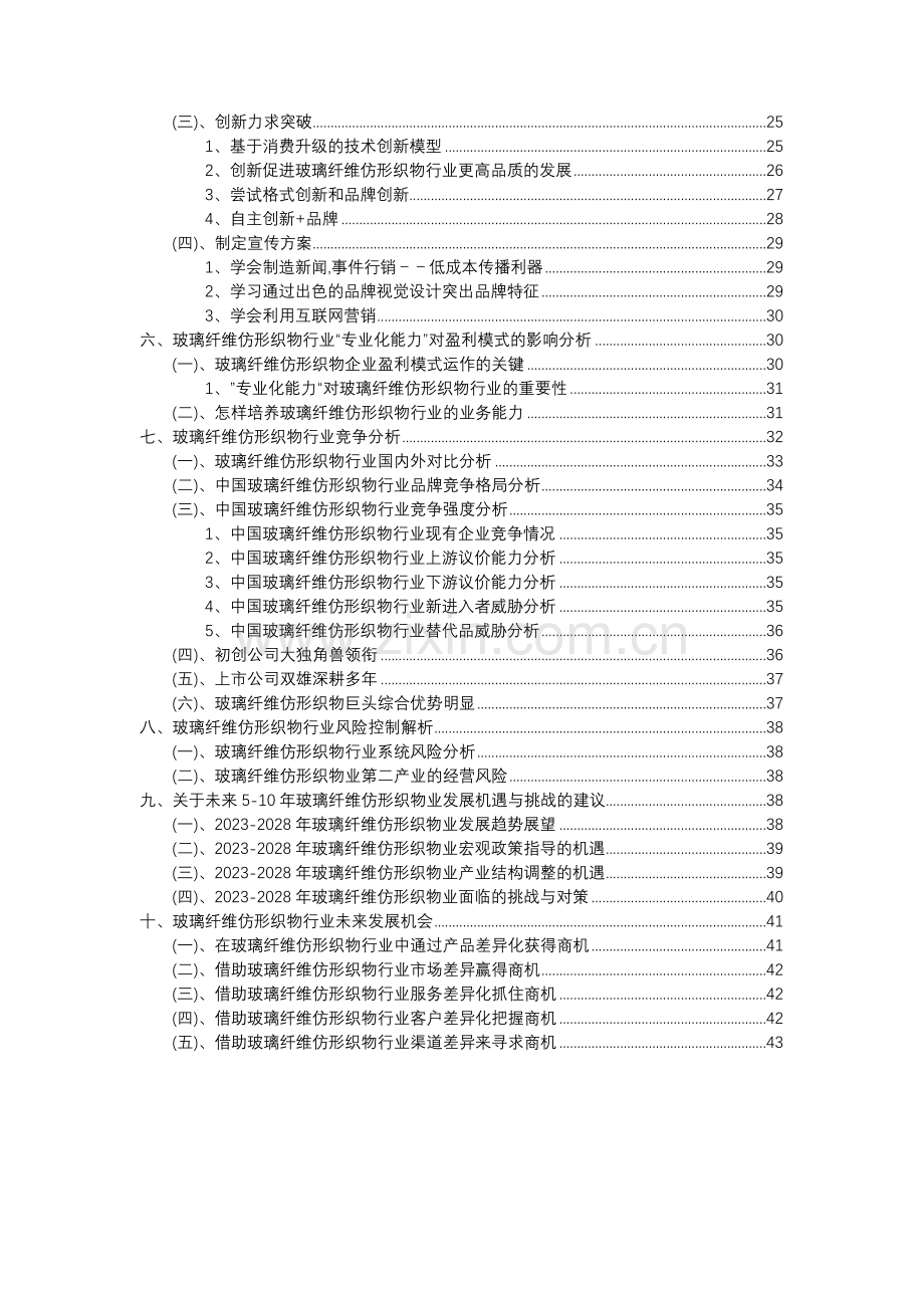 2023年玻璃纤维仿形织物行业市场突围建议及需求分析报告.docx_第3页