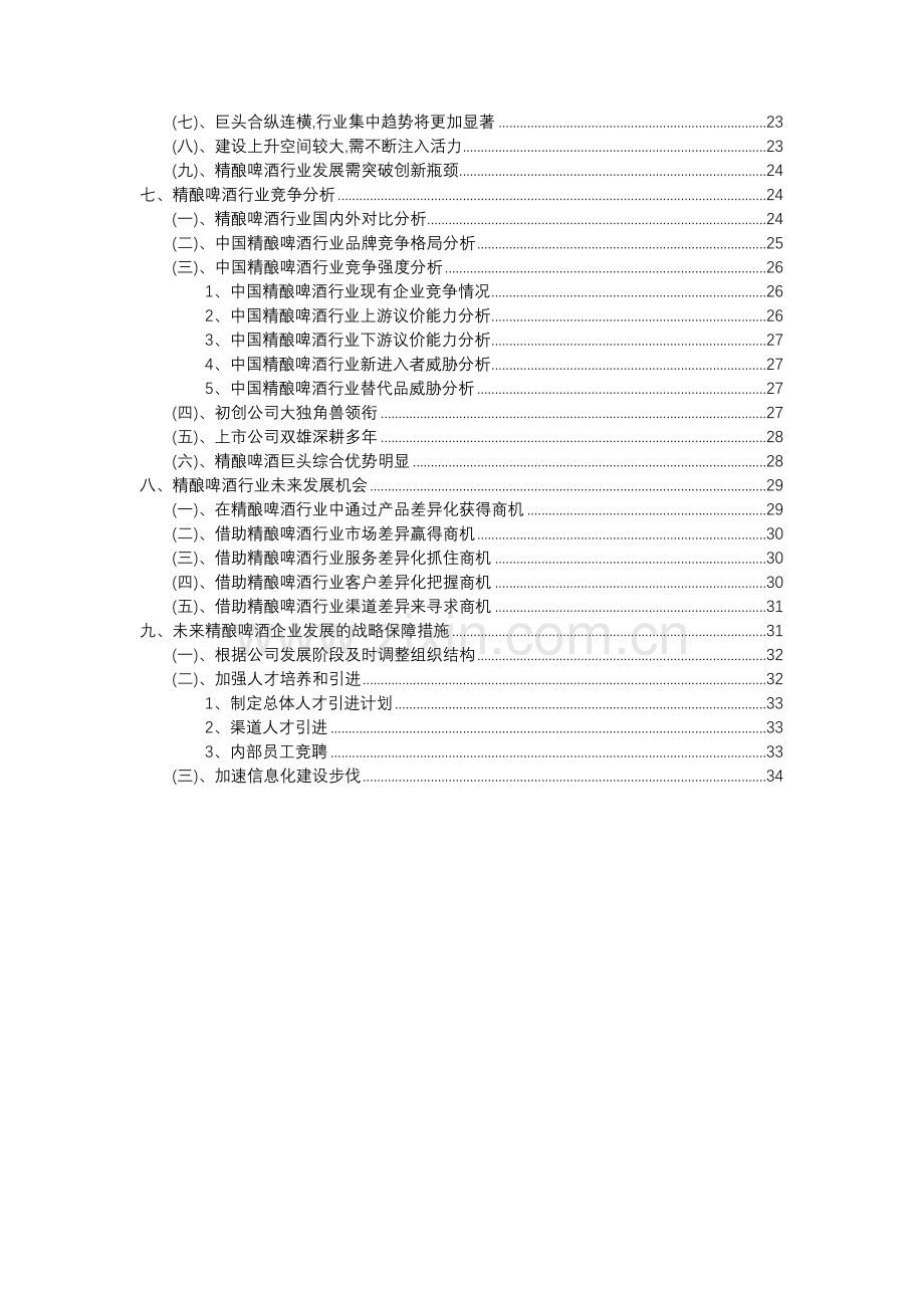 2023年精酿啤酒行业分析报告及未来五至十年行业发展报告.docx_第3页