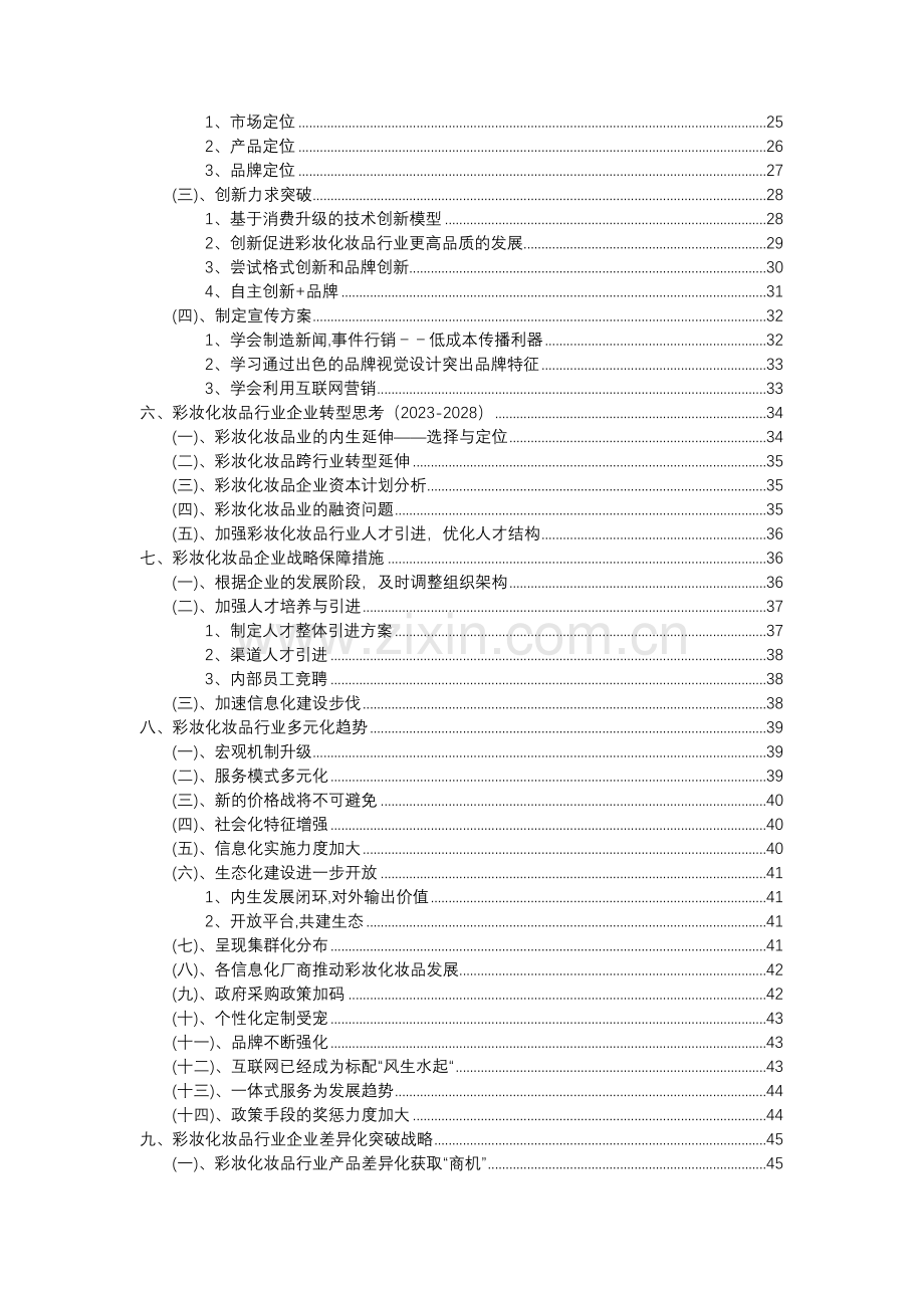 2023年彩妆化妆品行业市场突围建议及需求分析报告.doc_第3页