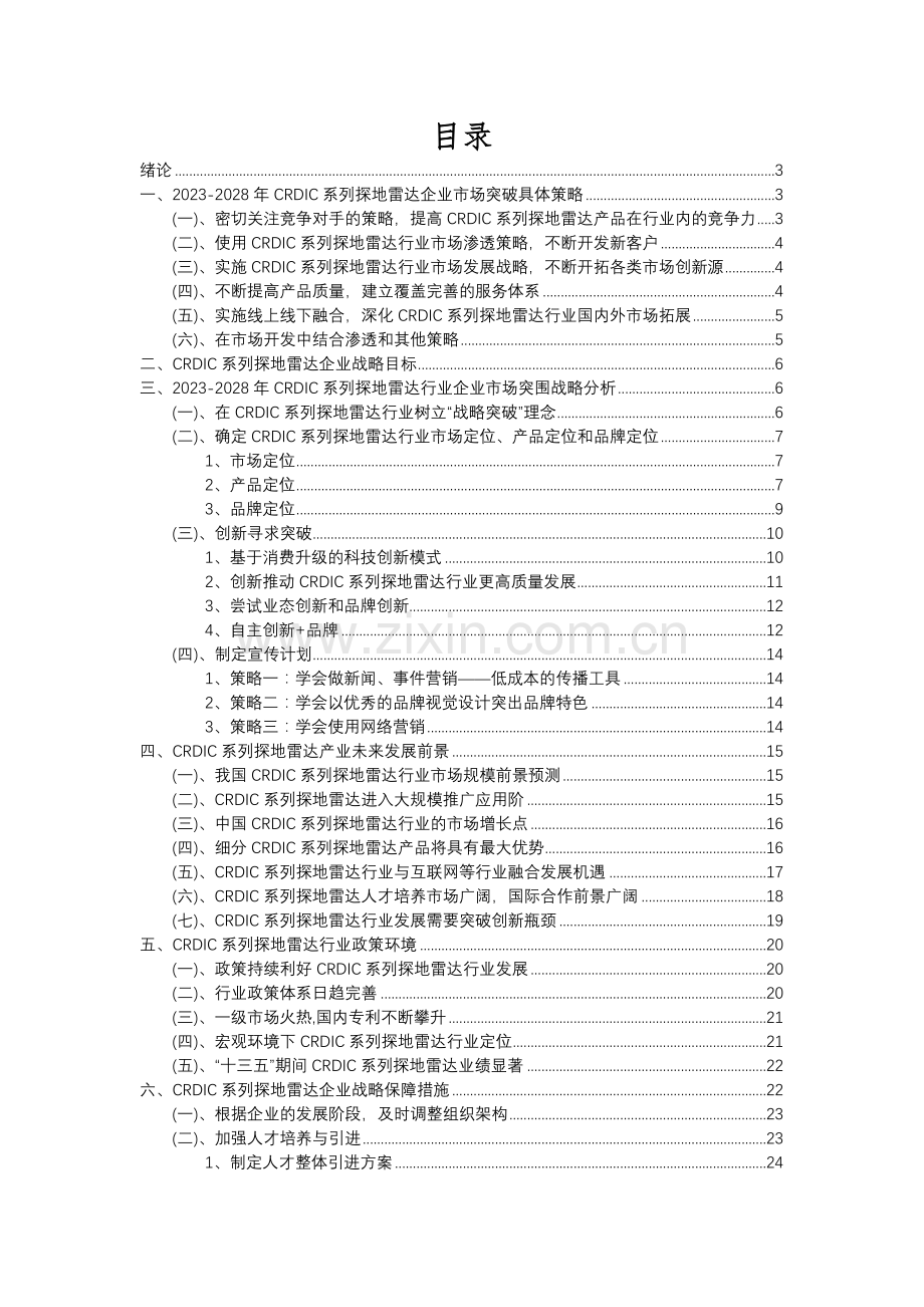 2023年CRDIC系列探地雷达行业市场突围建议及需求分析报告.docx_第2页