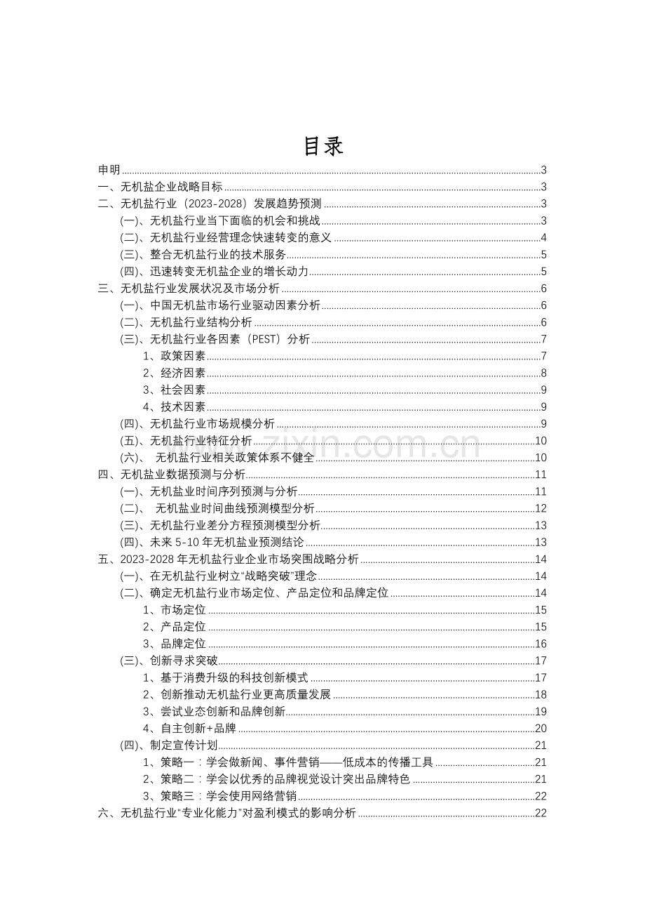 2023年无机盐行业分析报告及未来五至十年行业发展报告.doc_第2页