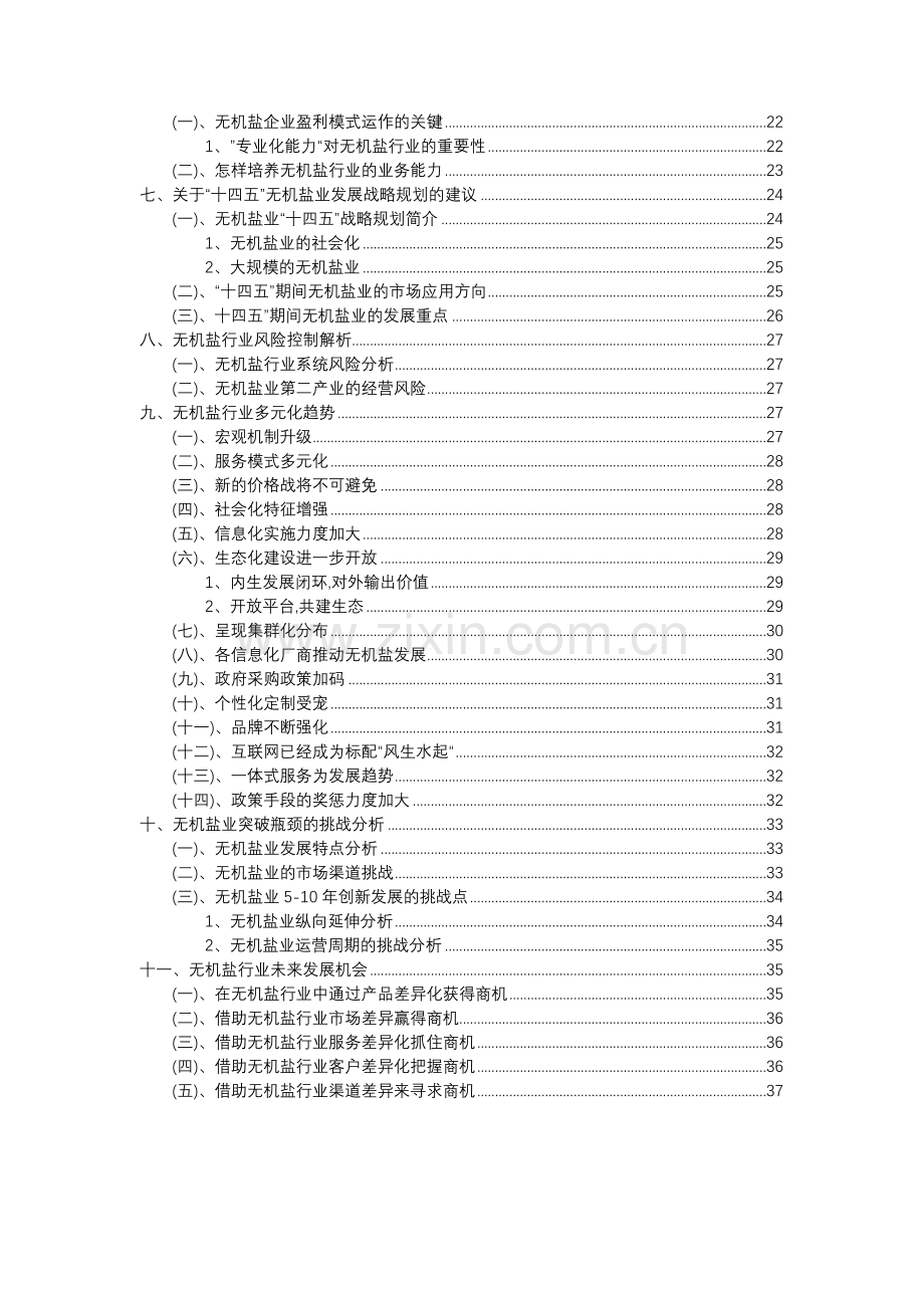 2023年无机盐行业分析报告及未来五至十年行业发展报告.doc_第3页