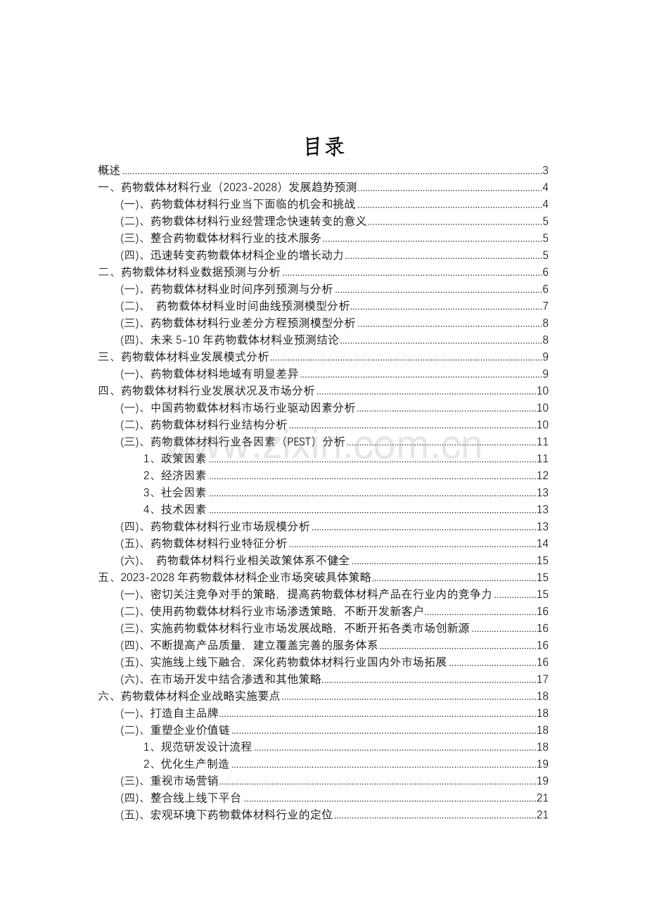 2023年药物载体材料行业分析报告及未来五至十年行业发展报告.doc_第2页