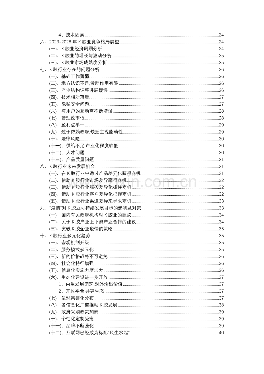 2023年K胶行业市场突围建议及需求分析报告.doc_第3页