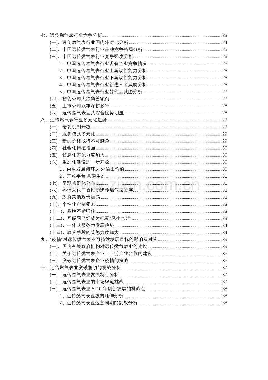 2023年远传燃气表行业分析报告及未来五至十年行业发展报告.doc_第3页