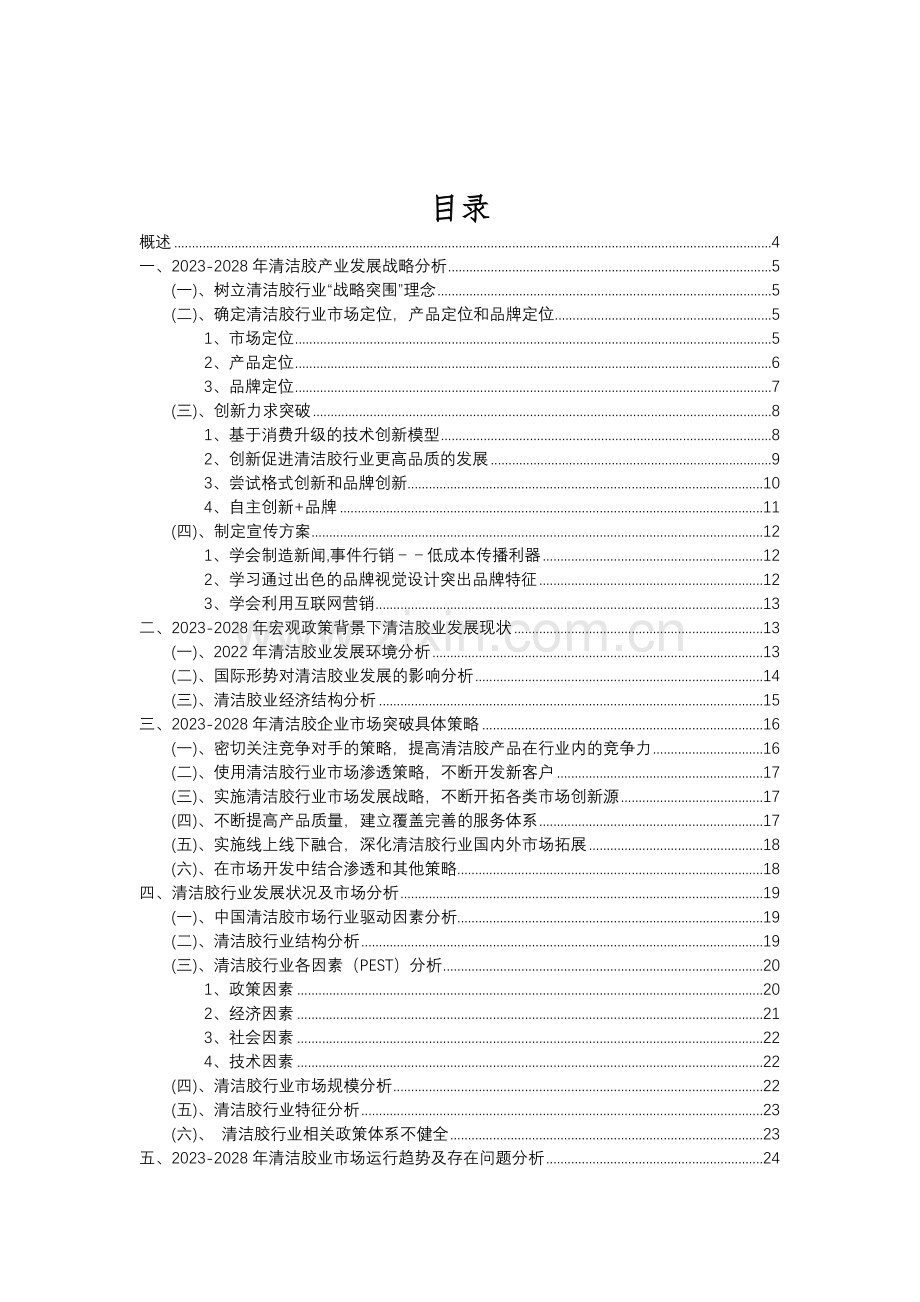 2023年清洁胶行业分析报告及未来五至十年行业发展报告.doc_第2页