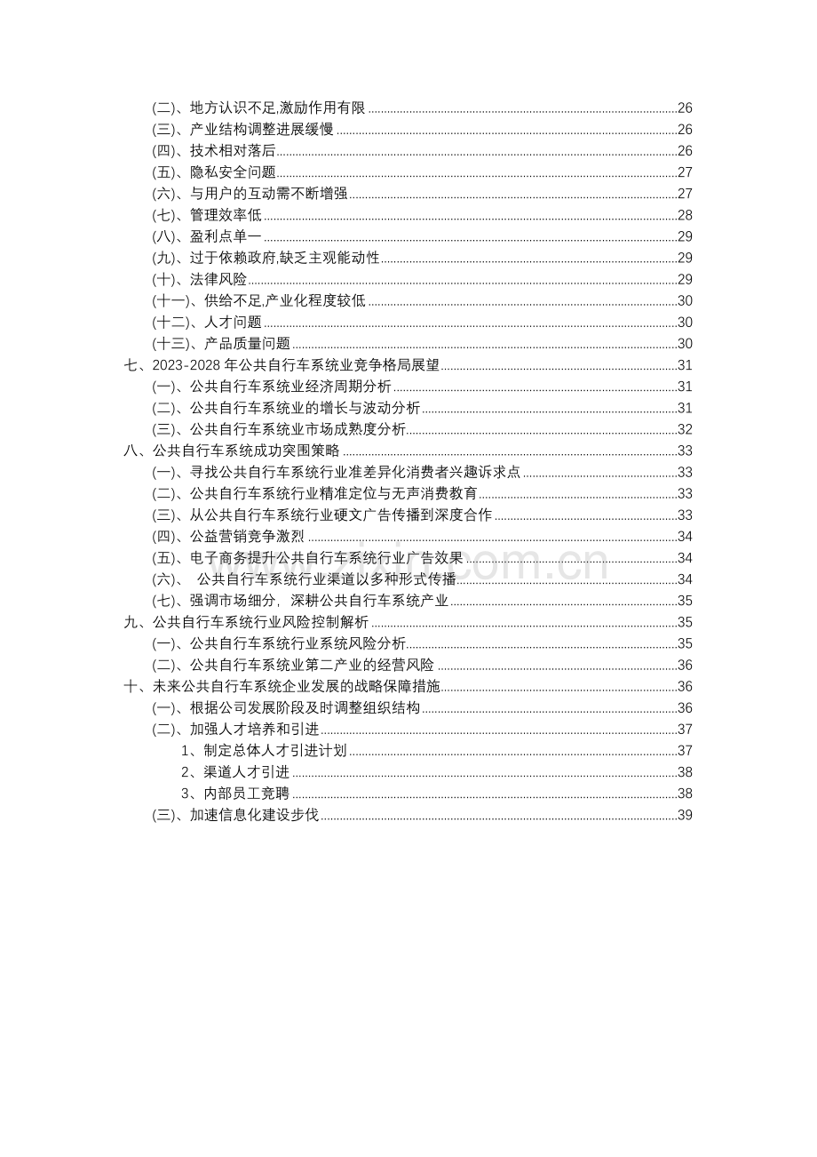 2023年公共自行车系统行业分析报告及未来五至十年行业发展报告.docx_第3页