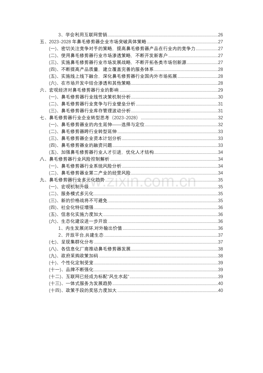 2023年鼻毛修剪器行业洞察报告及未来五至十年预测分析报告.docx_第3页