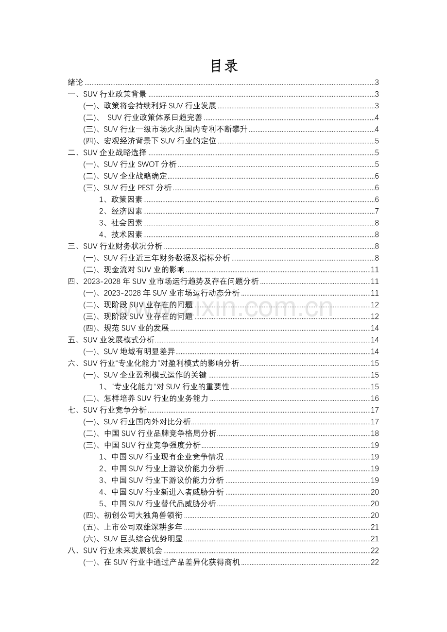 2023年SUV行业市场突围建议及需求分析报告.docx_第2页