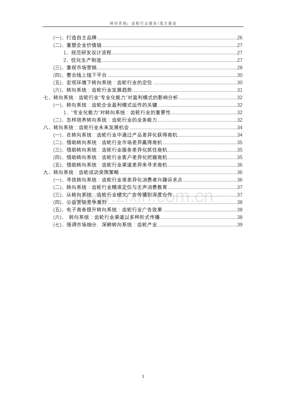 2023年转向系统：齿轮行业分析报告及未来五至十年行业发展报告.docx_第3页