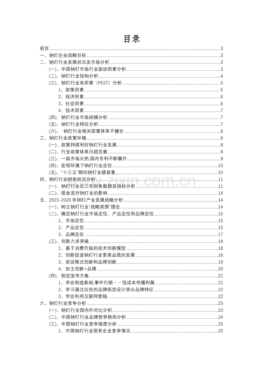 2023年钠灯行业分析报告及未来五至十年行业发展报告.docx_第2页