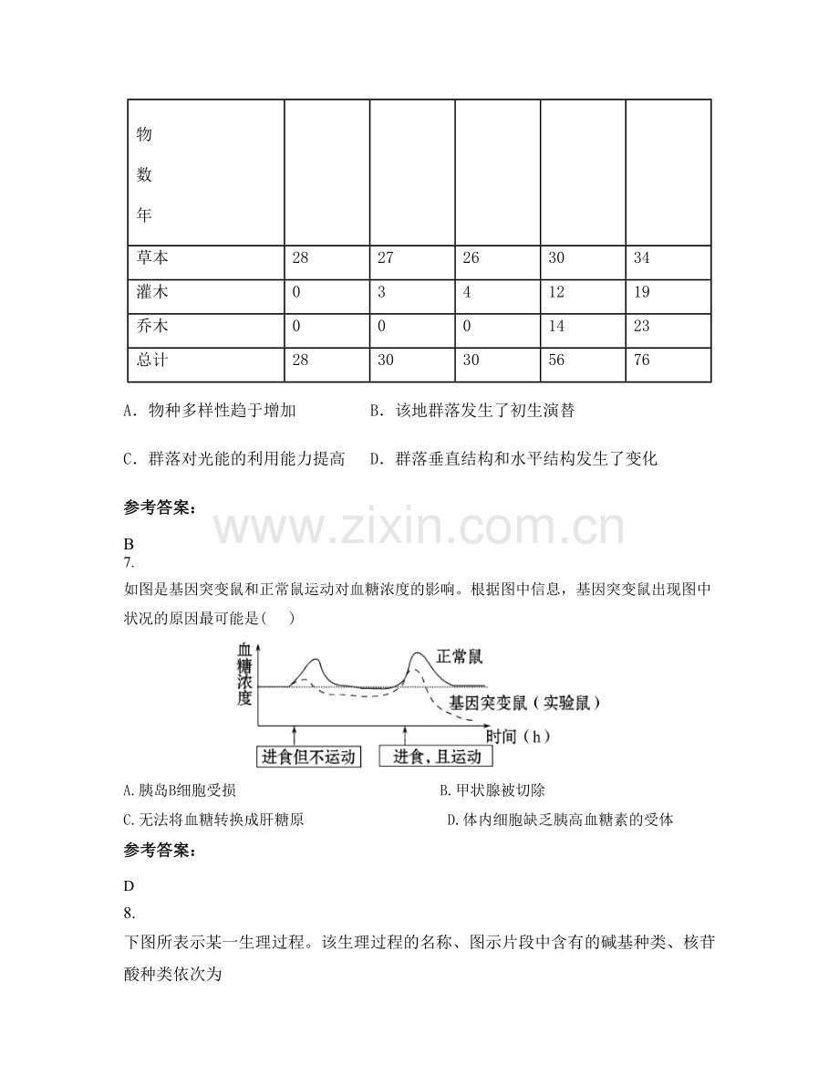 2021年辽宁省鞍山市海城南台中学高二生物期末试卷含解析.docx_第3页