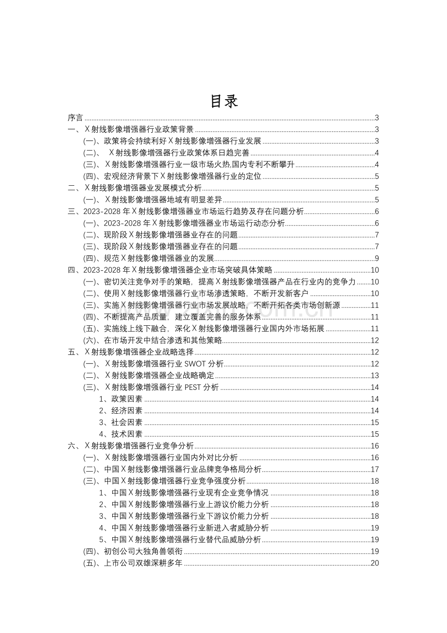 2023年X射线影像增强器行业分析报告及未来五至十年行业发展报告.doc_第2页