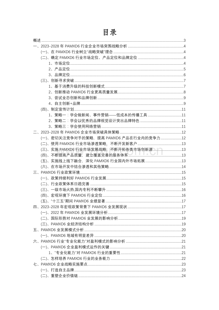 2023年PAMXD6行业洞察报告及未来五至十年预测分析报告.docx_第2页