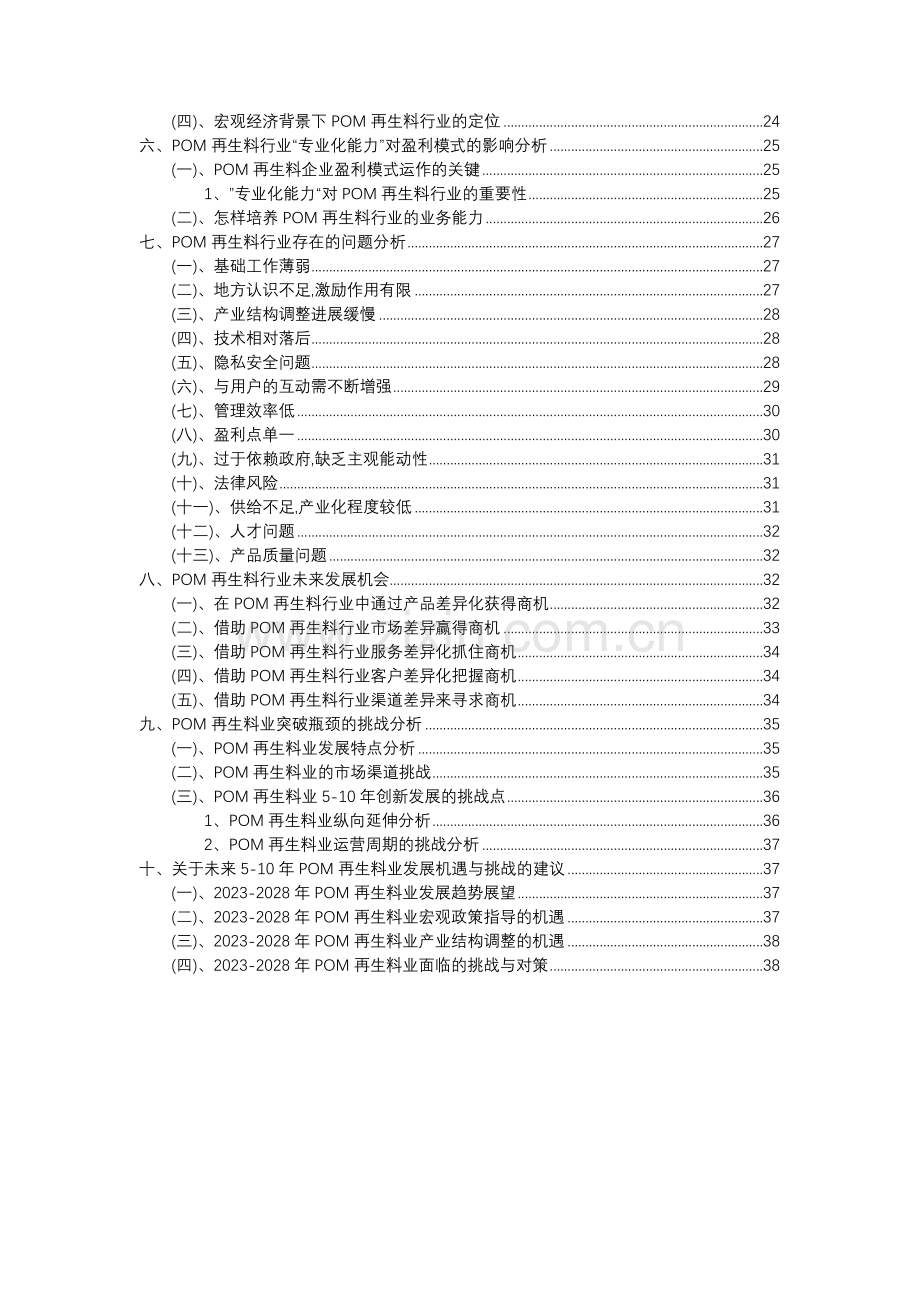 2023年POM再生料行业分析报告及未来五至十年行业发展报告.docx_第3页