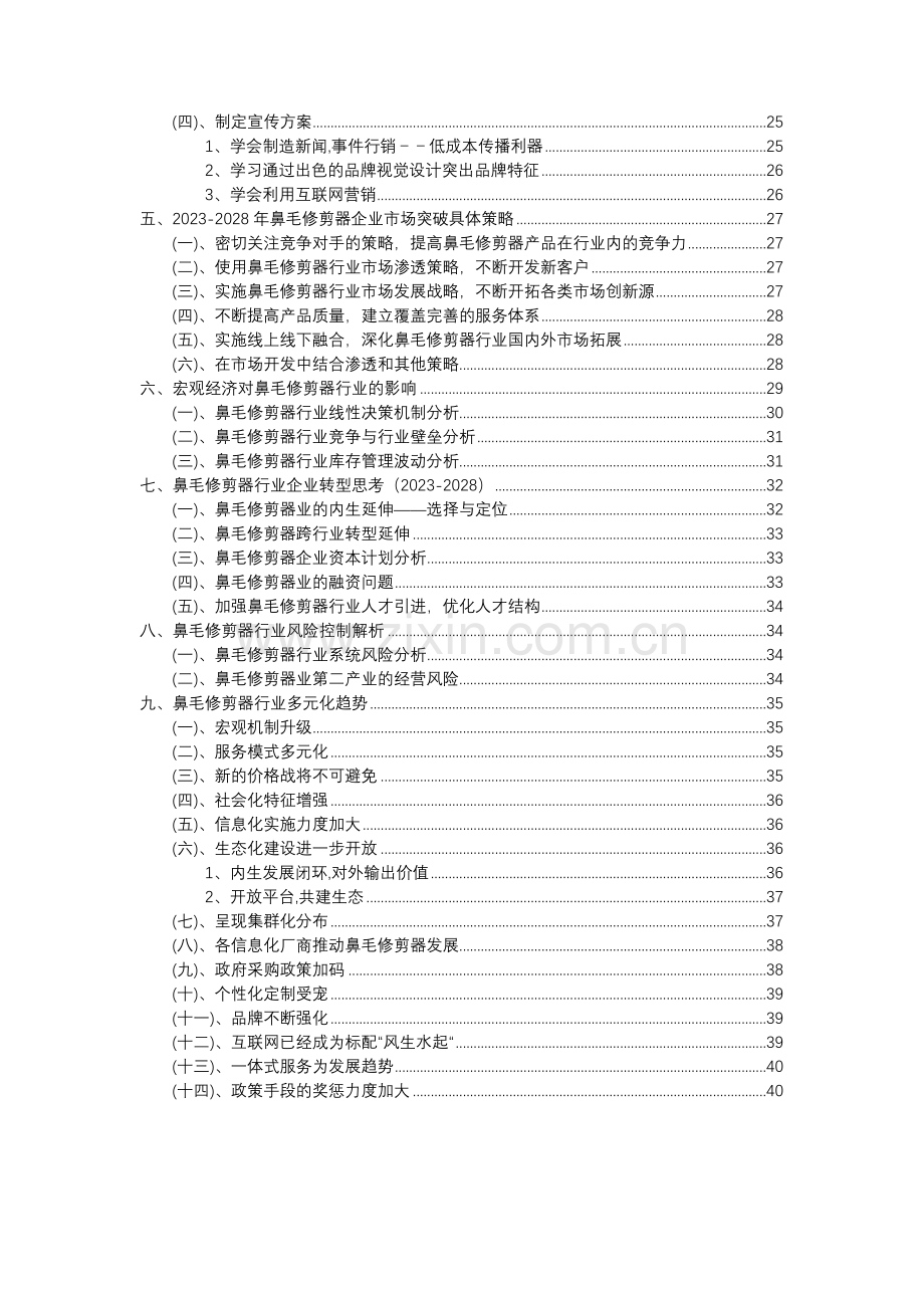 2023年鼻毛修剪器行业洞察报告及未来五至十年预测分析报告.doc_第3页