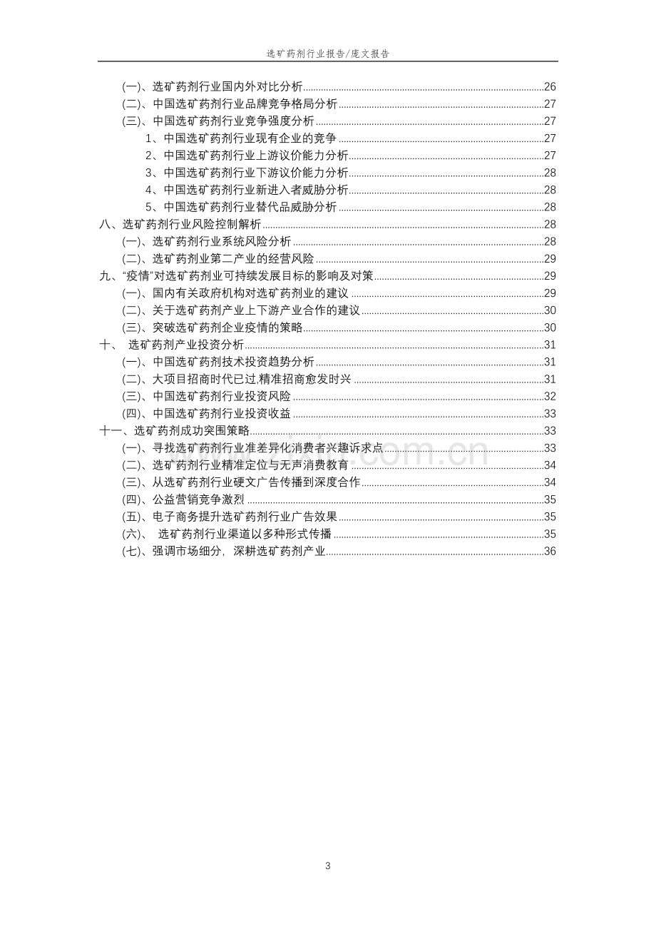 2023年选矿药剂行业分析报告及未来五至十年行业发展报告.docx_第3页