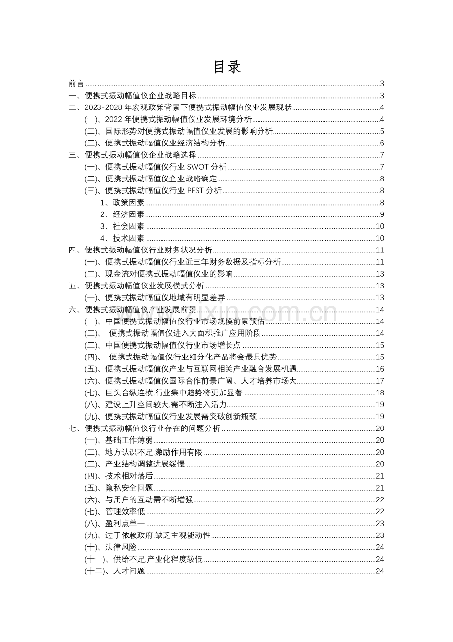 2023年便携式振动幅值仪行业市场突围建议及需求分析报告.docx_第2页