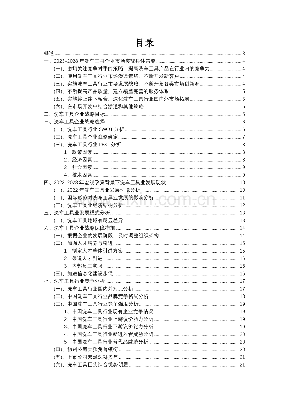 2023年洗车工具行业分析报告及未来五至十年行业发展报告.docx_第2页