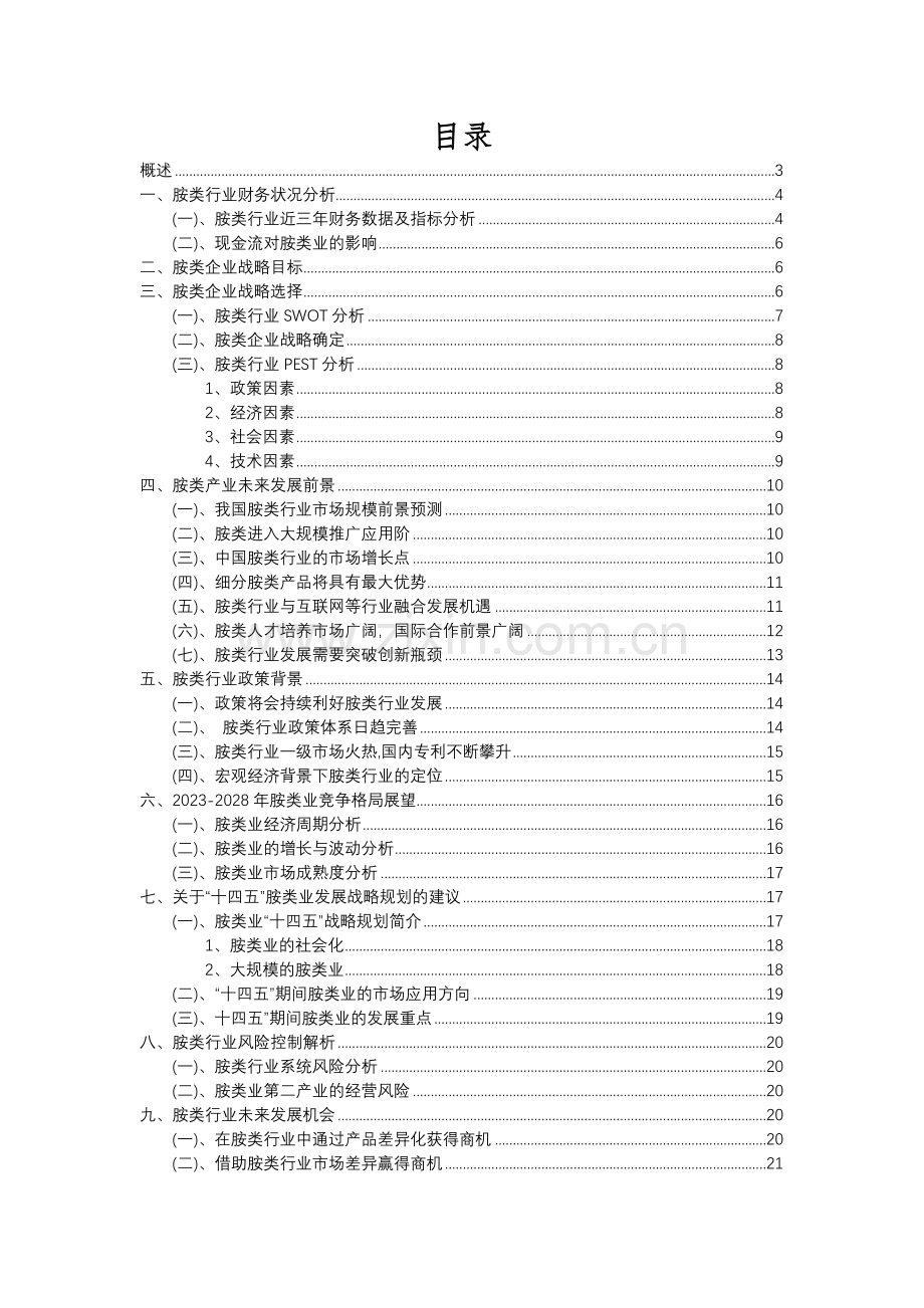 2023年胺类行业洞察报告及未来五至十年预测分析报告.docx_第2页