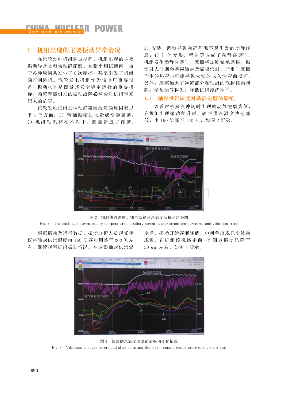 某核电厂汽轮发电机组调试期间振动数据分析及处理.pdf_第2页