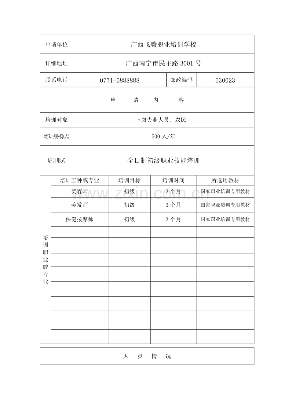 民办职业培训学校审批表.doc_第3页